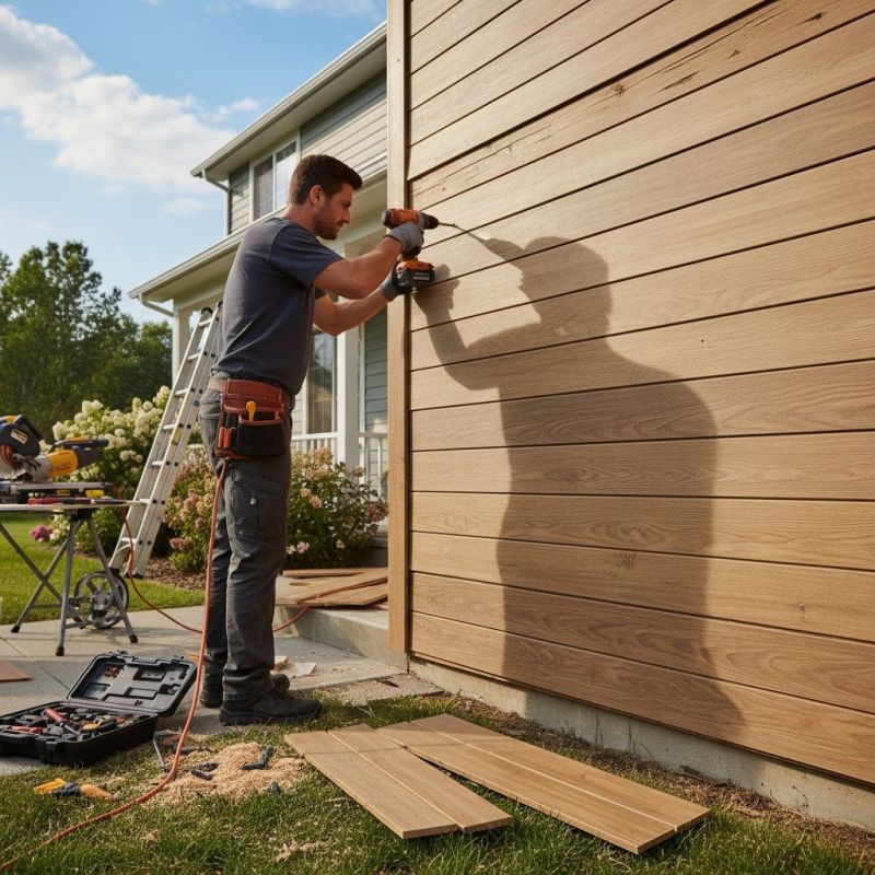 Composite Siding Installation